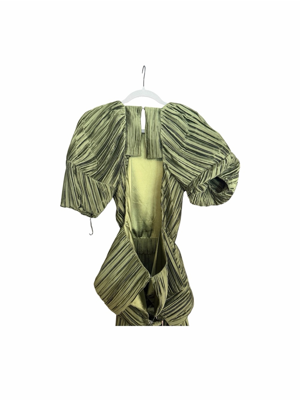 Cult Giai Pleated Nadira Dress Cypress Metallic - Picture 16 of 16